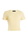 Ser.o.ya Clare Knit Baby Tee In Butter