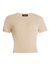 Ser.o.ya Clare Knit Baby Tee In Neutrals