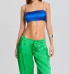 Ser.o.ya Clay Silk Bra Top In Royal Blue In Blue