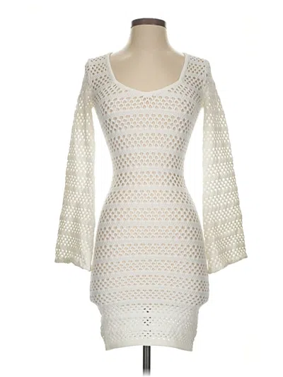 Pre-owned Ser.o.ya Cocktail Dress In White