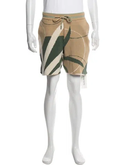 Pre-owned Ser.o.ya Colorblock Pattern Jogger Shorts In Neutral