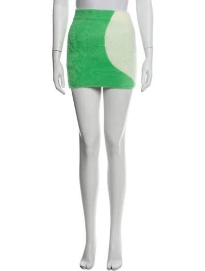 Pre-owned Ser.o.ya Colorblock Pattern Mini Skirt In Multi