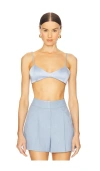 Ser.o.ya Courtney Silk Bra In Ice Blue
