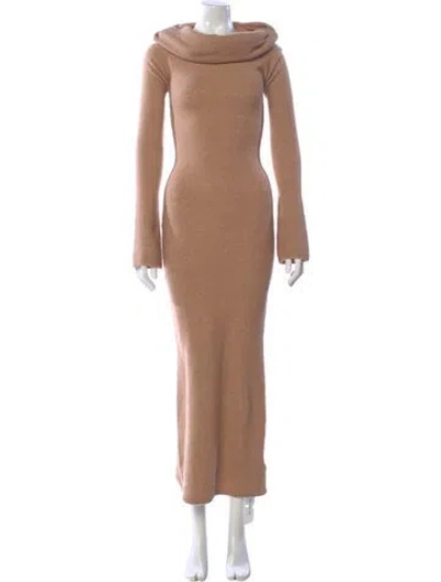 Pre-owned Ser.o.ya Cowl Neck Long Dress W/ Tags In Neutral