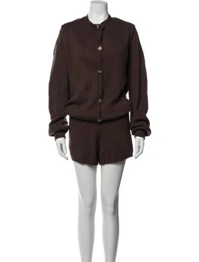 Pre-owned Ser.o.ya Crew Neck Jumpsuit In Brown
