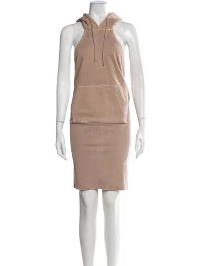 Pre-owned Ser.o.ya Crew Neck Knee-length Dress In Neutrals