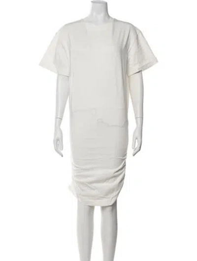 Pre-owned Ser.o.ya Crew Neck Knee-length Dress W/ Tags In White