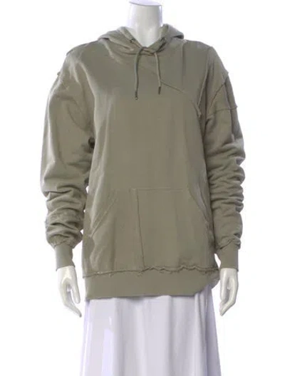 Pre-owned Ser.o.ya Crew Neck Long Sleeve Hoodie In Green