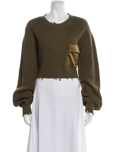 Pre-owned Ser.o.ya Crew Neck Long Sleeve Sweatshirt W/ Tags In Green