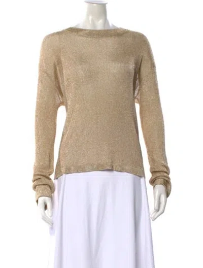 Pre-owned Ser.o.ya Crew Neck Long Sleeve Top In Neutral