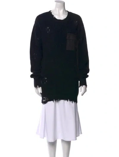 Pre-owned Ser.o.ya Crew Neck Long Sleeve Tunic In Black