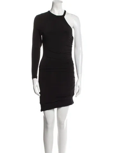 Pre-owned Ser.o.ya Crew Neck Mini Dress In Black