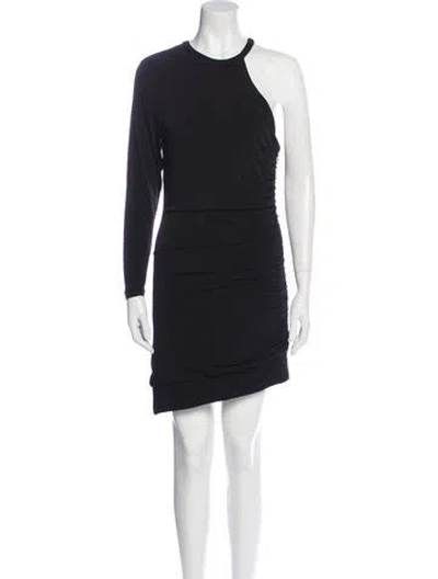 Pre-owned Ser.o.ya Crew Neck Mini Dress In Black