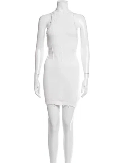 Pre-owned Ser.o.ya Crew Neck Mini Dress In Neutrals