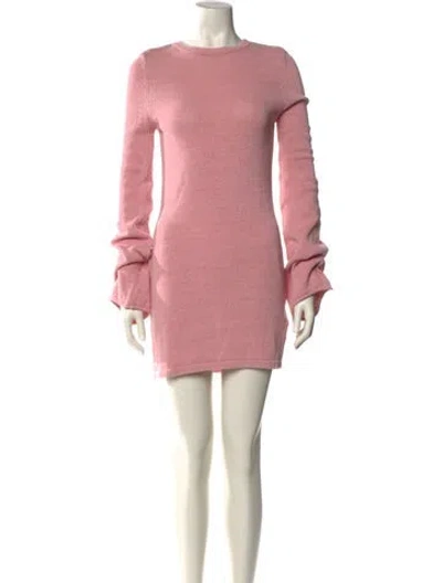 Pre-owned Ser.o.ya Crew Neck Mini Dress In Pink