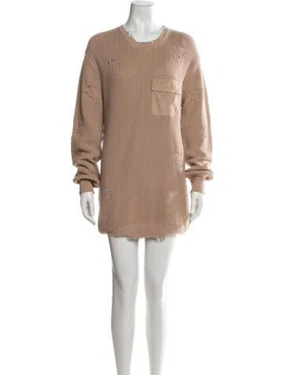 Pre-owned Ser.o.ya Crew Neck Mini Dress W/ Tags In Brown