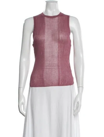 Pre-owned Ser.o.ya Crew Neck Sleeveless Top W/ Tags In Pink