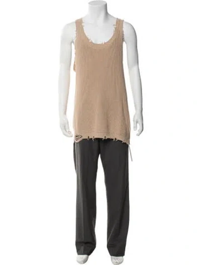 Pre-owned Ser.o.ya Crew Neck Sleeveless T-shirt In Neutrals