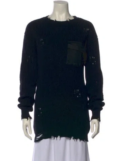 Pre-owned Ser.o.ya Crew Neck Sweater In Black