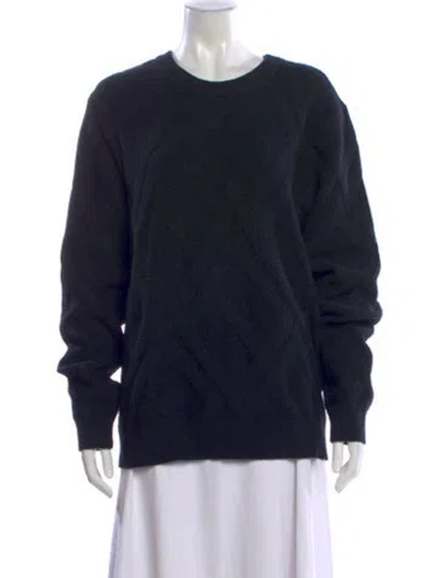 Pre-owned Ser.o.ya Crew Neck Sweater In Black