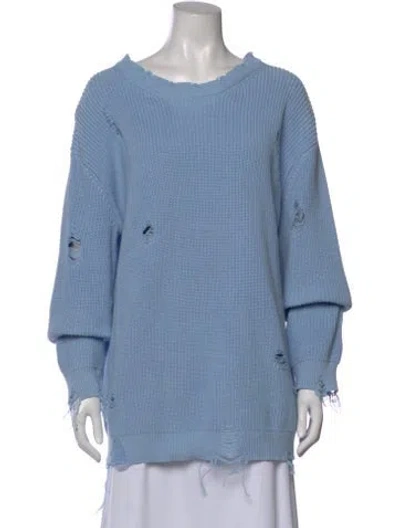 Pre-owned Ser.o.ya Crew Neck Sweater In Blue
