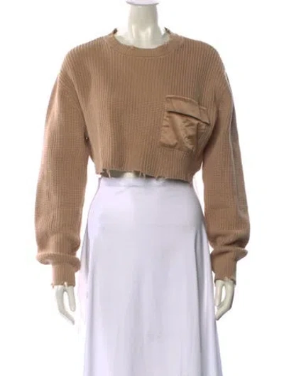 Pre-owned Ser.o.ya Crew Neck Sweater In Brown