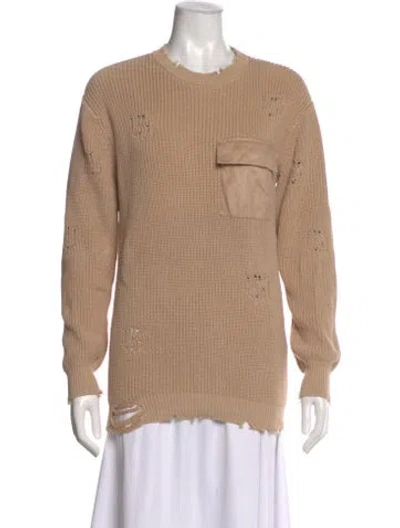 Pre-owned Ser.o.ya Crew Neck Sweater In Brown