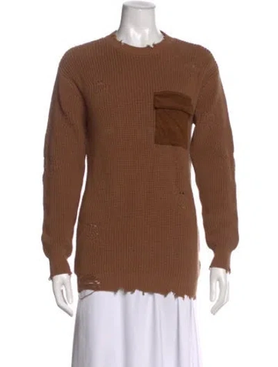 Pre-owned Ser.o.ya Crew Neck Sweater In Brown