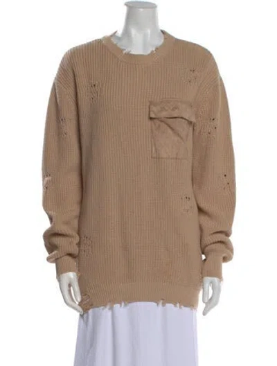 Pre-owned Ser.o.ya Crew Neck Sweater In Brown