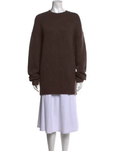 Pre-owned Ser.o.ya Crew Neck Sweater In Brown