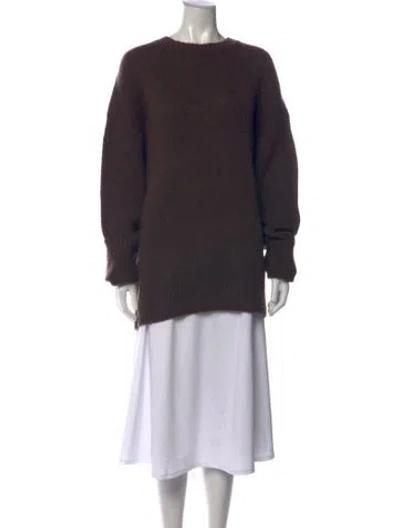 Pre-owned Ser.o.ya Crew Neck Sweater In Brown