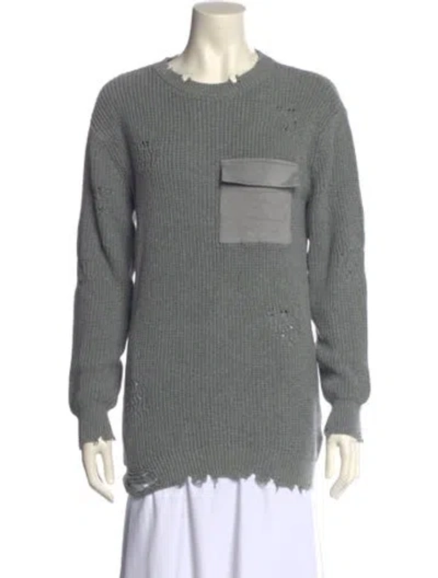 Pre-owned Ser.o.ya Crew Neck Sweater In Gray