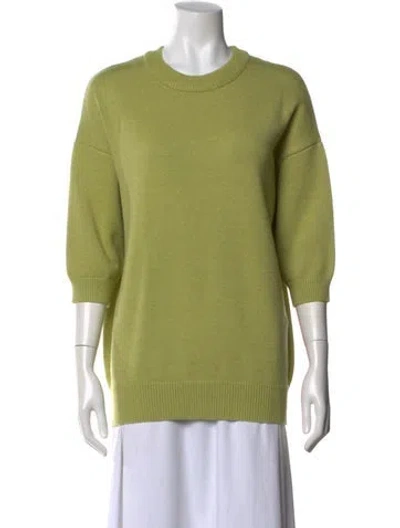Pre-owned Ser.o.ya Crew Neck Sweater In Green