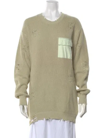 Pre-owned Ser.o.ya Crew Neck Sweater In Green