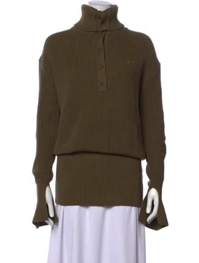 Pre-owned Ser.o.ya Crew Neck Sweater In Green
