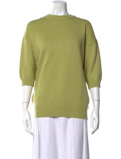 Pre-owned Ser.o.ya Crew Neck Sweater In Green