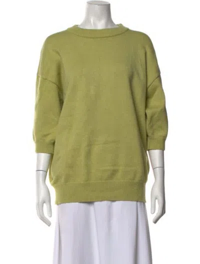 Pre-owned Ser.o.ya Crew Neck Sweater In Green