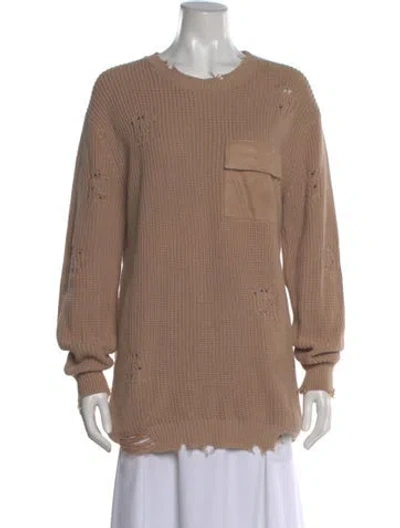 Pre-owned Ser.o.ya Crew Neck Sweater In Neutral