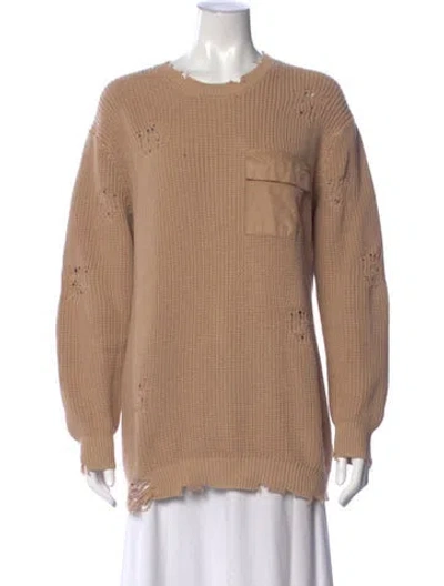 Pre-owned Ser.o.ya Crew Neck Sweater In Neutral