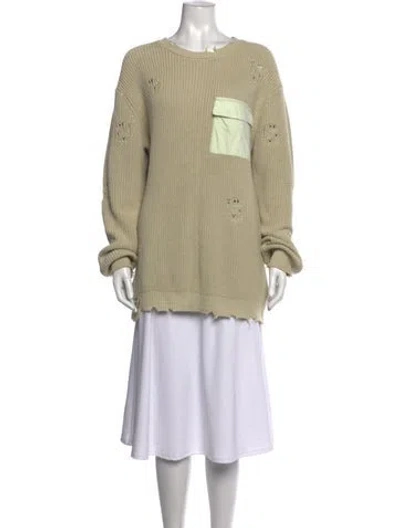 Pre-owned Ser.o.ya Crew Neck Sweater In Neutrals