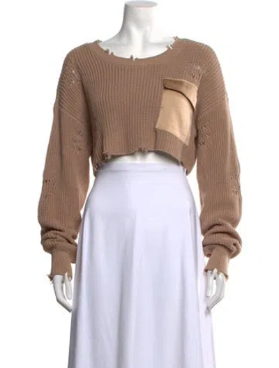 Pre-owned Ser.o.ya Crew Neck Sweater In Neutrals