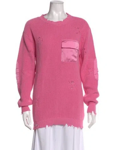 Pre-owned Ser.o.ya Crew Neck Sweater In Pink