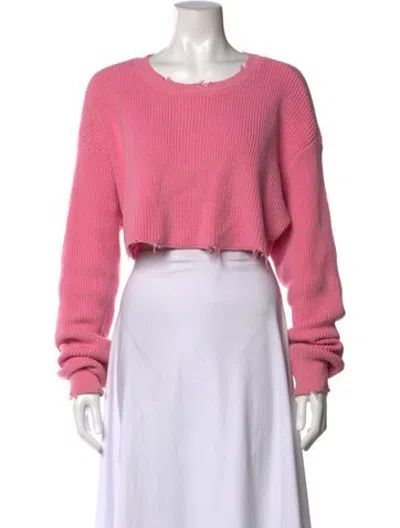 Pre-owned Ser.o.ya Crew Neck Sweater In Pink