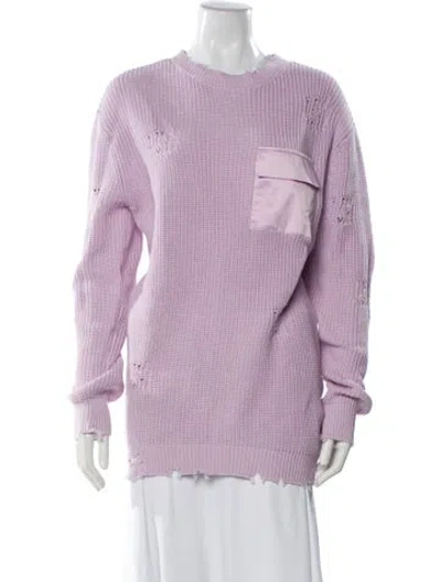 Pre-owned Ser.o.ya Crew Neck Sweater In Purple