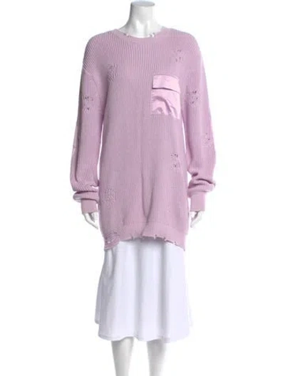 Pre-owned Ser.o.ya Crew Neck Sweater In Purple