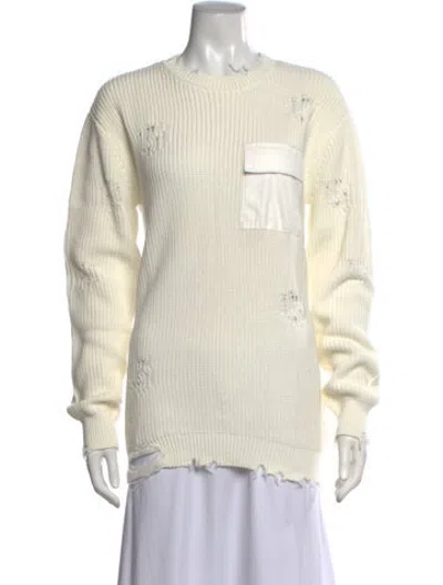 Pre-owned Ser.o.ya Crew Neck Sweater W/ Tags In Neutrals