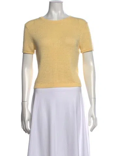 Pre-owned Ser.o.ya Crew Neck Sweater In Yellow