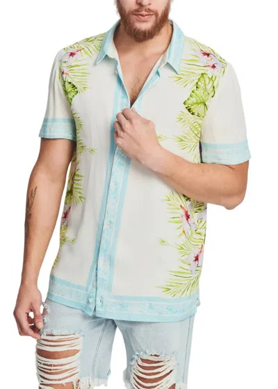 Ser.o.ya Darren Shirt In Floral In Blue