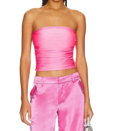 Ser.o.ya Debbi Strapless Top In Malibu Pink