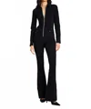 Ser.o.ya Deedee Denim Flare Jumpsuit In Black
